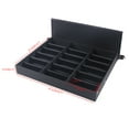 thumbnail image 5 of 18 Slot Modern Rectangular Sunglasses Glasses Eyeglass Organizer Eyewear Display Case Storage Box Black 18.7*14.7*2.2in for Stores, Offices, Homes, 5 of 19