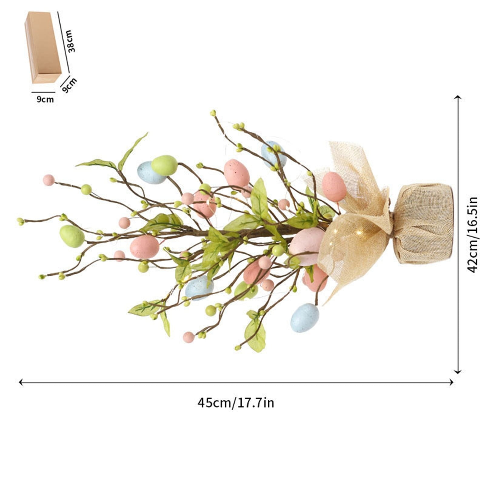 Glowing Easter Egg Material with LED Lights for Festive Tabletop Home Scene Displays Easter Party Mantel Decor