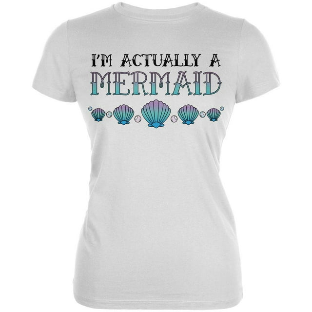 Halloween Je Suis en Fait un Mermaid T-Shirt Doux pour Juniors