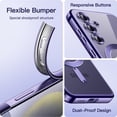 thumbnail image 6 of JETech Electroplated Case for Samsung Galaxy S24 6.2-Inch, Camera Lens Full Protection, Compatible with MagSafe Wireless Charging, Shockproof Soft TPU Phone Cover (Cobalt Violet), 6 of 7