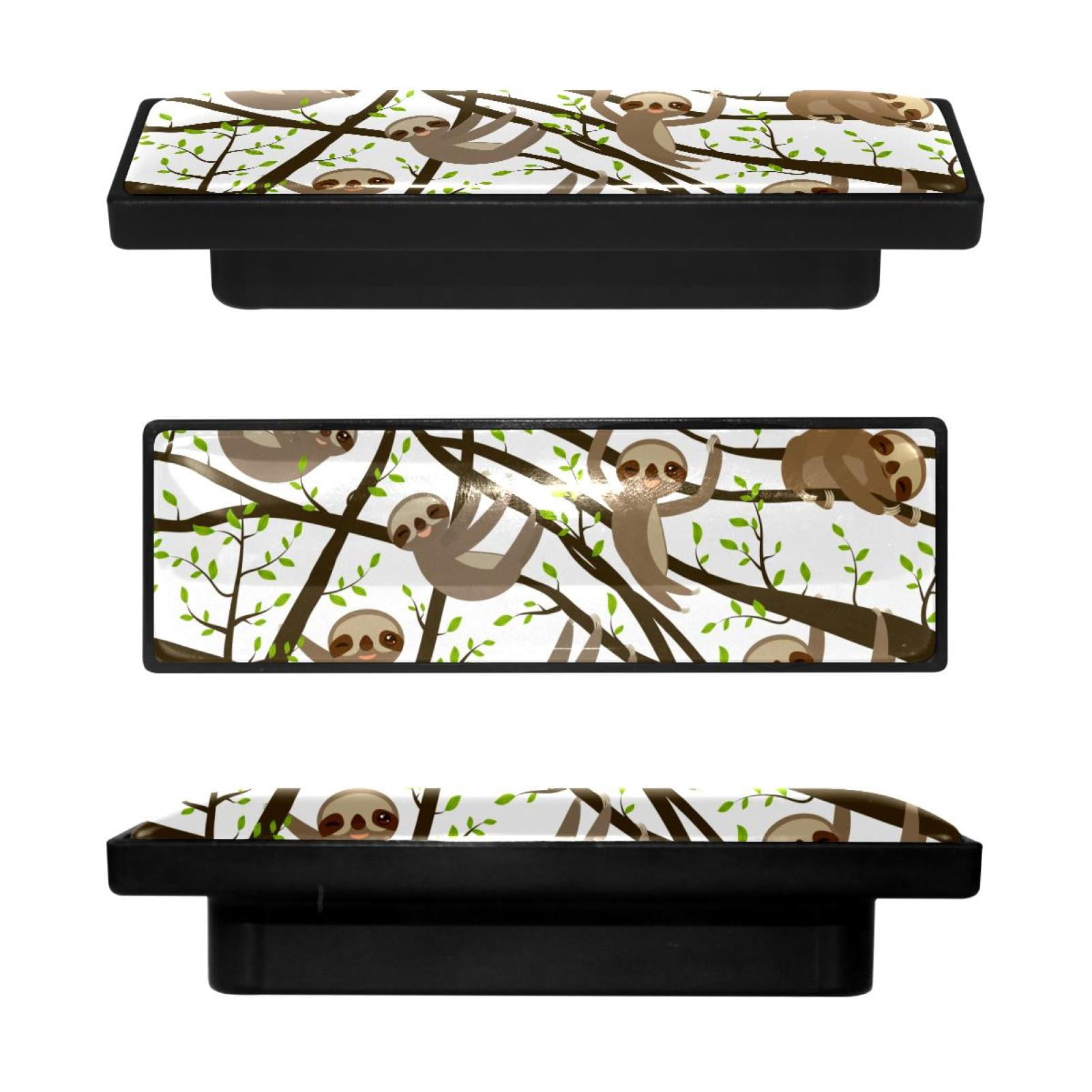 Sloth Handle 4 Pcs Rectangle Cabinet Handle Cupboard Knob Drawer Pulls Handle Sloth ...