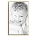 thumbnail image 2 of ArtToFrames 28" x 47" Silver with Black Lip Picture Frame, 28x47 inch Multi Wood Poster Frame (WOM-5193),  Pack, 2 of 7