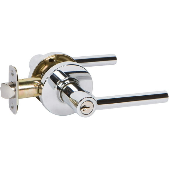 Delaney Hardware D50506 RD Keyed Entry Lever, Chrome deadbolt Lock, One Size