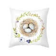 thumbnail image 6 of Biplut Easter Pillowcase Exquisite Pattern Washable Non-Fading Wear Resistant Lint Free Soft Cartoon Printing Rabbit Egg Pillowcase Decoration Home Supplies (Type D), 6 of 13