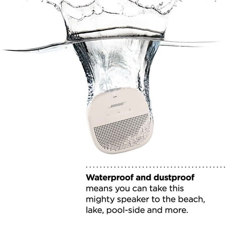 Bose - SoundLink Micro Portable Bluetooth Speaker with Waterproof Design - White Smoke