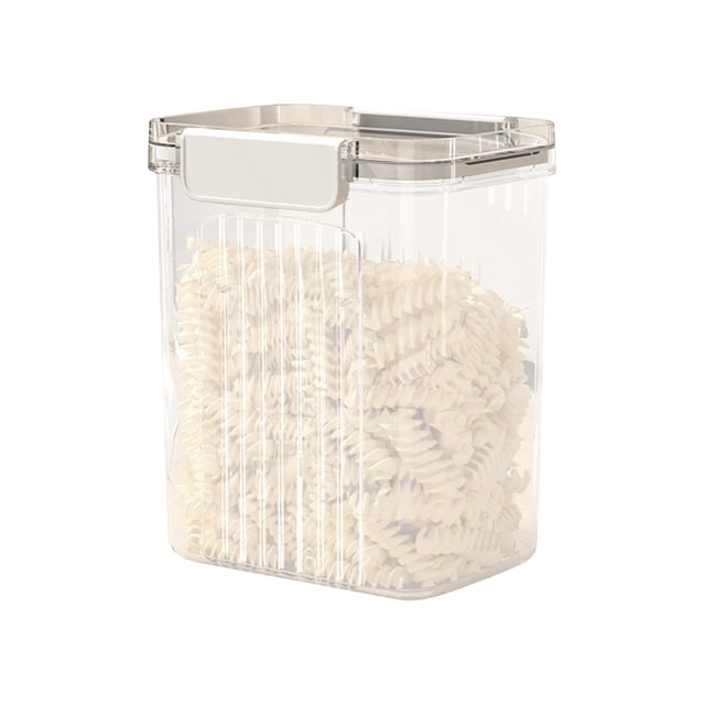 Bigersell Cereal Containers Storage Airtight Food Storage Containers with Lids Clear Plastic Cereal Containers Storage Stackable Dry Food Canisters D One Size