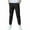 Black, variant on Teen Clothes Solid Color Casual Elastic Waist Althetic Pants with Drawstring Boys Sweatpants Size 4-10