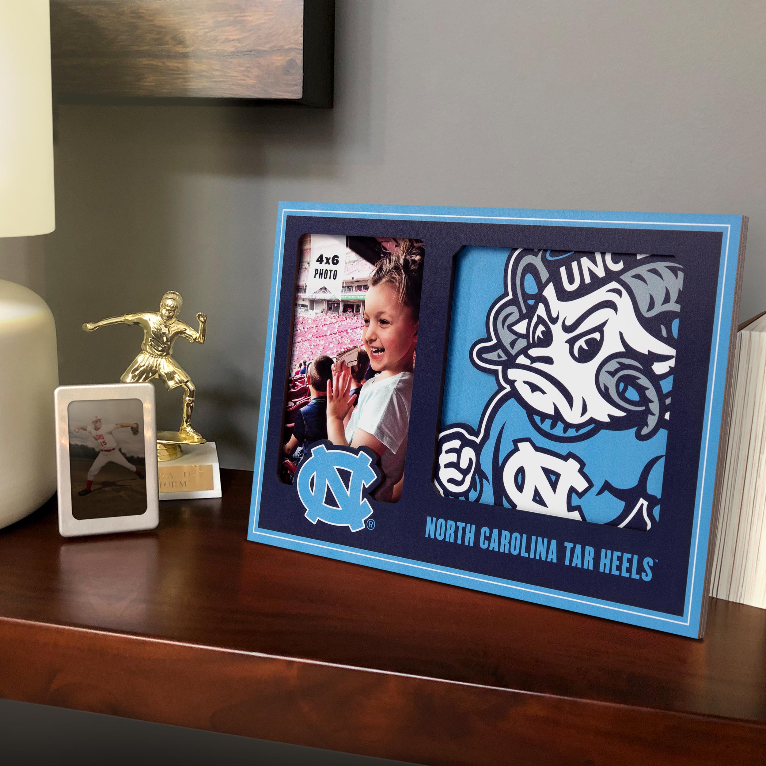 North Carolina Tar Heels 3D Logo Picture Frame