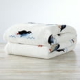 thumbnail image 5 of Great Bay Home Rustic Lodge Velvet Plush Warmest Throw  (50" x 60" Throw, Penguins Jumping), 5 of 5