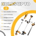 thumbnail image 4 of ECOTRIC 2 Place Weeder Trimmer Racks Holders Hold Two for Trailer Truck Tree Trimmers Edgers Pole Saws Powercoated Steel, 4 of 4
