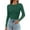 Army Green, variant on Fiaer Womens Long Sleeve T Shirts Ribbed Slim Fit Crew Neck Long Tshirts Fall Winter Fashion Solid Color Tops Khaki S