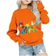 thumbnail image 1 of Dadaria Chemise Orange pour Enfants Manches Longues T-Shirt Col Rond Été Chandail Blouses 9 Ans, 1 of 4