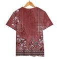 thumbnail image 6 of MEICHEN Womens Casual Short Sleeve Tops Neck T Shirts Summer Loose Fit Daily Wear Blouse for Women, 6 of 9