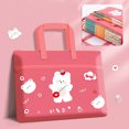 thumbnail image 1 of Cute Cartoon Printing Laptop Briefcase Portable Tote Bag For Student Book Storage Bag Handbag 05, 1 of 6