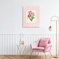 thumbnail image 3 of Stupell Industries French Country Magenta Tulips over Stripes Canvas Art, 16 x 20, by Diane Neukirch, 3 of 8