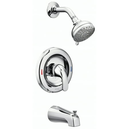 Moen 82603 Chrome Adler Posi Temp Tub Shower Faucet Set