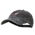 thumbnail image 2 of Bulldog Embroidered Washed Cotton Twill Cap - Black OSFM, 2 of 5