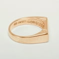 thumbnail image 4 of LBG British Made 10k Rose Gold Cubic Zirconia Mens Band Ring - 25 size options - Size 10.5, 4 of 6