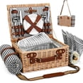 thumbnail image 3 of Cesta de Picnic SatisInside para 4 Personas con Manta y Bolsa para Vino, 3 of 9
