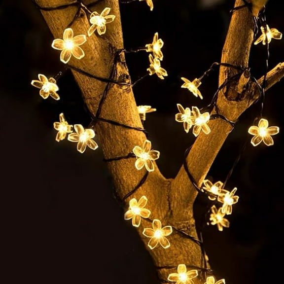 Solar String Lights,20 LED Lights,Waterproof Outdoor Garden Lights,8 Lighting Modes,Solar Powered Decor,Patio Yard Christmas Wedding Party Use