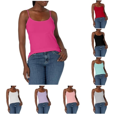 Women s Solid Color Elastic Inner Layer With Thin Chest Pad Can Be Worn On The Outside As A Base Shirt With A Camisole Vest Baseball Tops for Women Shirts Woman