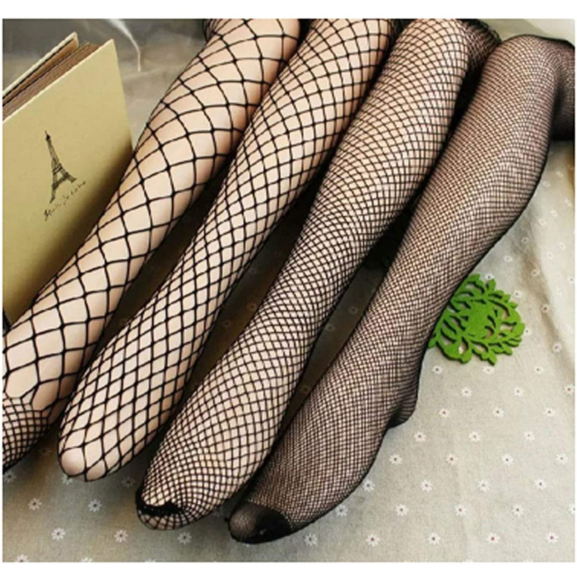 4 Packs Fishnet Stockings Womens Sexy Mesh Fishnet Leggings Tights Cross Tights Seamless Large Mesh Hollow Out Net Pantyhose Walmart