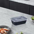 thumbnail image 4 of Disposable Food-Grade Plastic Lunch Boxes, 10-Pack Rectangle Containers with Lids, Microwave-Safe for Meal Prep and Takeout, 4 of 6