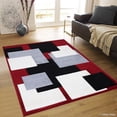thumbnail image 2 of Allstar Rugs Allstar Woven Abstract Block and Square Design Rug Sage 5' 2"x7' 1" 5' x 8', 2 of 5