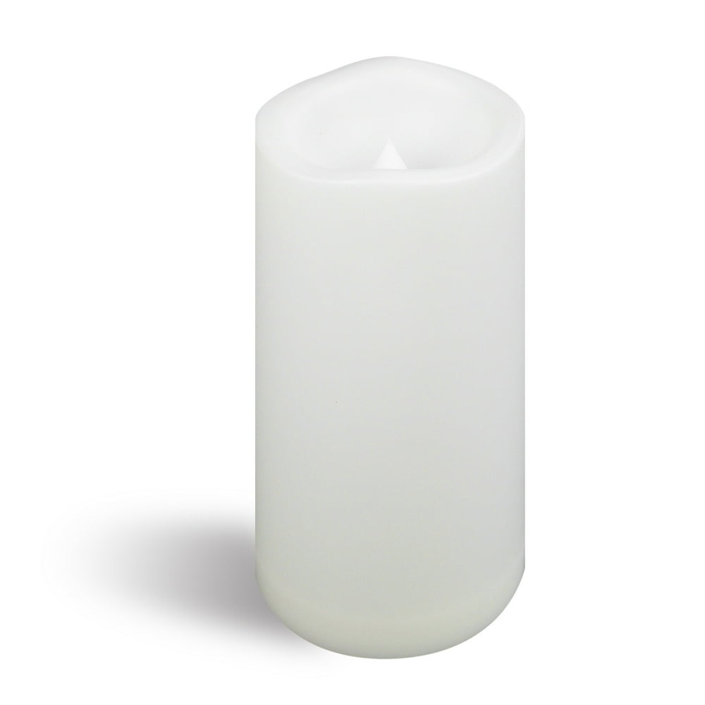 Outdoor Waterproof Flameless LED Large Pillar Candle with Timer Long