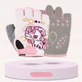 thumbnail image 2 of Guantes de ciclismo para niños, transpirables, antideslizantes, para deportes al aire libre, resistentes al viento, medio dedo, novedad de 2024, 2 of 5