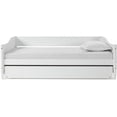 thumbnail image 5 of Mid Century Classic Twin Size Day Bed with Trundle White Finish, 5 of 14