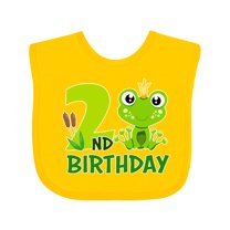 Inktastic 2nd Birthday Prince Frog Boys Baby Bib