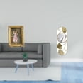 thumbnail image 2 of Marco de fotos,Soporte para marco de fotos de resina,colgador de tarjetas,Espejo de pared,Espejo decorativo nórdico para colgar en la pared,Espejos de pared de metal decorativos para el hogar, 2 of 8