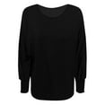 thumbnail image 4 of WILLBEST T Shirts for Women Trendy Graphic Womens Loose Round with Long Sleeve T Shirt Tops, 4 of 4
