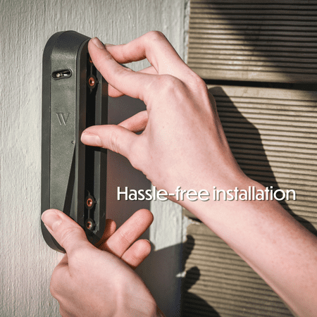 Wasserstein - Vertical Adjustable Mount for Google Nest Doorbell (battery) - Black