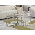 thumbnail image 2 of Meridian Furniture Sei Modular Stainless Steel and Glass 4 Piece Coffee Table, 2 of 5