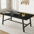 thumbnail image 4 of Modern Industrial Dining Table for 6-8 – Rectangular Wooden Table – Heavy-Duty Metal Legs – Rustic Design – Easy Assembly – Perfect for Kitchen, Dining Room, Apartment, 4 of 15