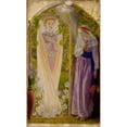 thumbnail image 3 of Arthur Hughes 16x24 Black Modern Framed Museum Art Print Titled - The Annunciation (1858), 3 of 5