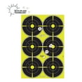 thumbnail image 5 of Ez Aim Splash Reactive Paper Shooting Targets, Bullseye, 6 Targets Per Sheet, 12.5"W x 18.25"H, 8-Pack, Black/Chartreuse, 5 of 10