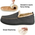 thumbnail image 4 of VONMAY Men's Moccasin Slippers Fuzzy Indoor Outdoor House Shoes, 4 of 5