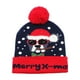 thumbnail image 2 of xihome Gorro navideño LED con diseño de Pap Noel iluminado, gorro de invierno de acrlico tejido para fiestas navideñas y proteccin para las orejas en climas fros, 2 of 6