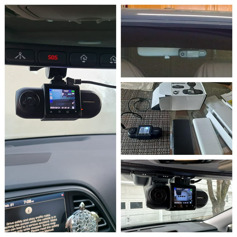 APEMAN 4K Touch Screen Dash Cam, 1920x1080P Front and Rear Dash