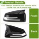 thumbnail image 3 of Reemplazo de tapa de espejo lateral ABS negro para Mercedes-Benz A-Class W176 2012-2017, Unique Bargains 1 par con agujero para señal de giro, 3 of 7