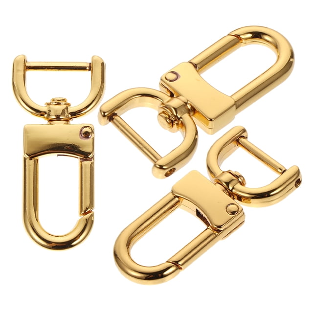 Phenofice 3pcs Swivel Clasp Metal Hook Butterfly Buckle Golden Zinc Alloy For Bag Straps Home Use