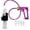 Purple, variant on LeLuv® Premium Maxi Penis Pump w/ Purple Handle, Silicone Hose | 4 Constriction Rings | 9" x 1.75" Vibrating Cylinder