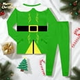 thumbnail image 4 of Kids Matching Christmas Pajamas Cute Christmas Elf Pajamas Long Sleeve Crew Neck Festival Party Sleepwear Kids Pjs Girls 9-10 Years, 4 of 4