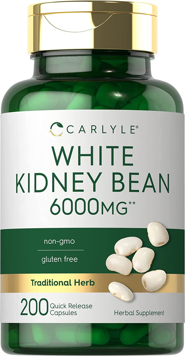White Kidney Bean Extract 6000mg 200 Count by Carlyle