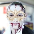 thumbnail image 3 of Máscara - Tiger Ye Yaksha Dragon God Tengu Black Tortoise, Resin Latex Skull Scary Horror Ninja Mask Costume Props Adepaton 221678-1, 3 of 8