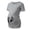 Grey, variant on Womens Maternity Cartoon Footprint T Shirt Pregnancy Short Sleeve Tee Cute Heart Print Casual Summer Top,Dark Gray,SIZE:S