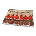 thumbnail image 2 of Inspirational Christian Canvas – God Says You Are Bible Quote with Red Cardinals, Faith Rustic Winter Christmas Wall Art for Living Room Bedroom Office Entryway, 2 of 8